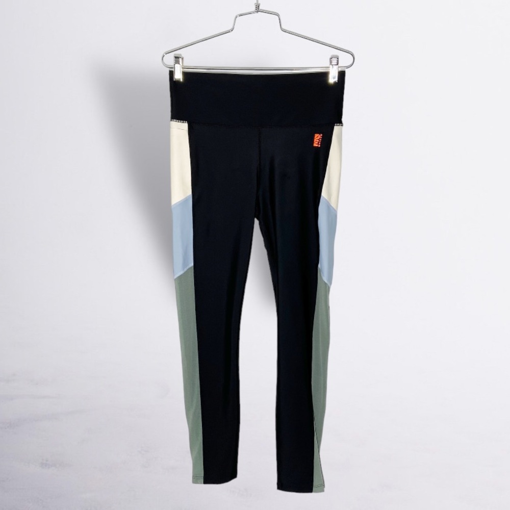 PE Nation Black Colorblock Leggings Size XL (US Size 10/M)